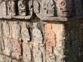 Ancient Maya- Skull Rack Temple in Chichen Itza Royalty Free Stock Photo