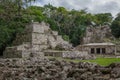 Ancient Maya temple complex in Muil Chunyaxche, Mexico Royalty Free Stock Photo