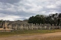 The ancient Mayan city of Chichen Itza, a group of a thousand columns Royalty Free Stock Photo