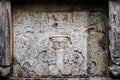 Ancient Mayan murals on the Venus Platform at Chichen Itza