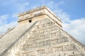 Ancient Mayan pyramid Kukulcan temple in Chichen Itza, Mexico. Royalty Free Stock Photo