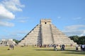 Ancient Mayan pyramid Kukulcan temple in Chichen Itza, Mexico. Royalty Free Stock Photo