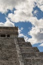 Ancient Mayan pyramid, Kukulcan Temple at Chichen Itza, Yucatan, Mexico Royalty Free Stock Photo