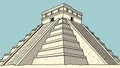 Ancient Mayan Pyramid Landmark Historical Architecture, vector design Generative AI Royalty Free Stock Photo