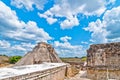 Ancient mayan pyramid in Uxmal, Yucatan, Mexico Royalty Free Stock Photo