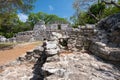 Ancient mayan ruins at the jungle in Mexico Royalty Free Stock Photo