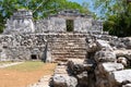 Ancient mayan ruins at the jungle in Mexico Royalty Free Stock Photo