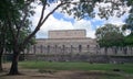 Ancient Mayan ruins near the ocean In Chichenitza Mexico.