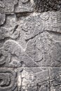 Ancient mayan stone reliefs