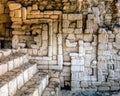 Ancient Mayan wall decorations in Ek Balam