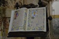 Ancient medieval book in a church