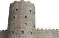 Ancient Medieval Castle Tower Isolated Royalty Free Stock Photo