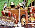 Ancient medieval helmets