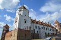 Ancient medieval Mir Castle Complex in the town of Mir. Historical heritage of Belarus Royalty Free Stock Photo
