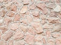 Ancient medieval stone masonry. Texture of a fragment of a wall of an old structure. A background for design and creative work. De Royalty Free Stock Photo