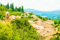 Ancient medieval village Moustiers Sainte Marie, Provence, Verdon, France Royalty Free Stock Photo