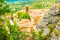 Ancient medieval village Moustiers Sainte Marie, Provence, Verdon, France Royalty Free Stock Photo