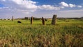 Ancient Megalith stela field, Axum, Ethiopia Royalty Free Stock Photo