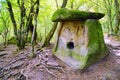 Ancient megalithic construction - the tile of the dolmen, the village of Pshada