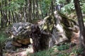 Ancient megalithic dolmen, Tuapse, Russia Royalty Free Stock Photo