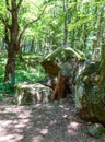 Ancient megalithic dolmen, Tuapse, Russia Royalty Free Stock Photo