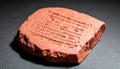 Ancient Mesopotamian Cuneiform Clay Tablet Royalty Free Stock Photo