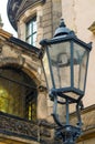 An ancient metal street lamp, Europe Royalty Free Stock Photo