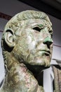 Ancient metallic sculpture in the baths of Diocletian in Rome. Italy Royalty Free Stock Photo