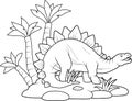 Ancient mighty Stegosaurus
