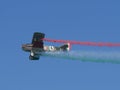 Ancient military green airplane - Air Show 23 June 2019