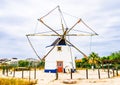 View on Ancient mill of Geraldes in Peniche, Portugal