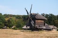 Ancient mill in a museum open-air Pirogovo