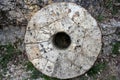 Ancient millstone Royalty Free Stock Photo