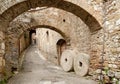 Ancient pedestrian root with millstones Royalty Free Stock Photo