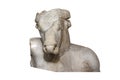 Minotaur Head Sculpture Isolated Photo