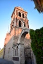 Ancient Mission bell tower in Loreto, Baja California Sur, Mexico