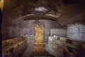 An ancient mithraic temple In Basilica In Rome, Italy