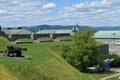 Ancient & Modern Guns at La Citadelle, Quebec Royalty Free Stock Photo