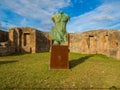 Ancient and modern in Pompeii Royalty Free Stock Photo