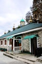 Ancient monastery. Village Saharna. Church