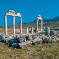 Ancient monument of Greek Empire which is located at Ephesus Archaelogy Museum in Turkey. Royalty Free Stock Photo