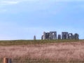 Stonehenge standing out on the skyline