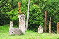 Ancient monuments. Urych, Lviv region, Ukraine