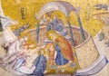 Ancient mosaic in Chora Church in Istanbul, Turkey Royalty Free Stock Photo