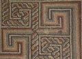 Ancient mosaic floor Royalty Free Stock Photo