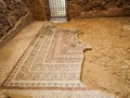 Ancient mosaic floor, Masada fortress, Israel