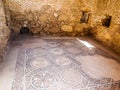 Ancient mosaic floor, Masada fortress, Israel