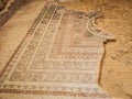 Ancient mosaic floor, Masada fortress, Israel