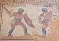 Ancient mosaic in Kourion, Cyprus Royalty Free Stock Photo