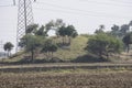 Ancient Mound Containing Emperor Ashok Era Buddhist Stupa at Vaishy Tekri Ujjain